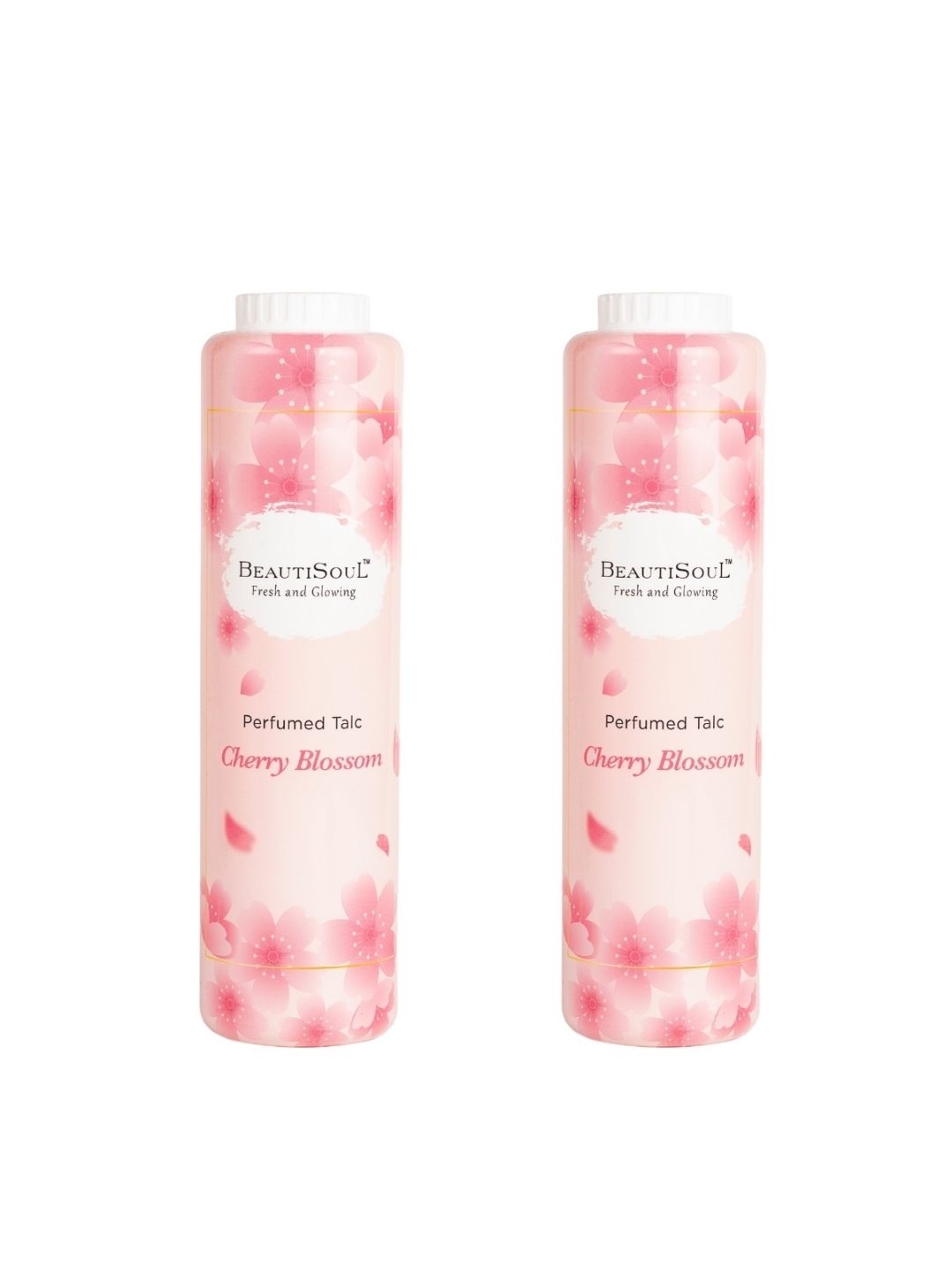 

Beautisoul Set of 2 Cherry Blossom Perfumed Talc, White