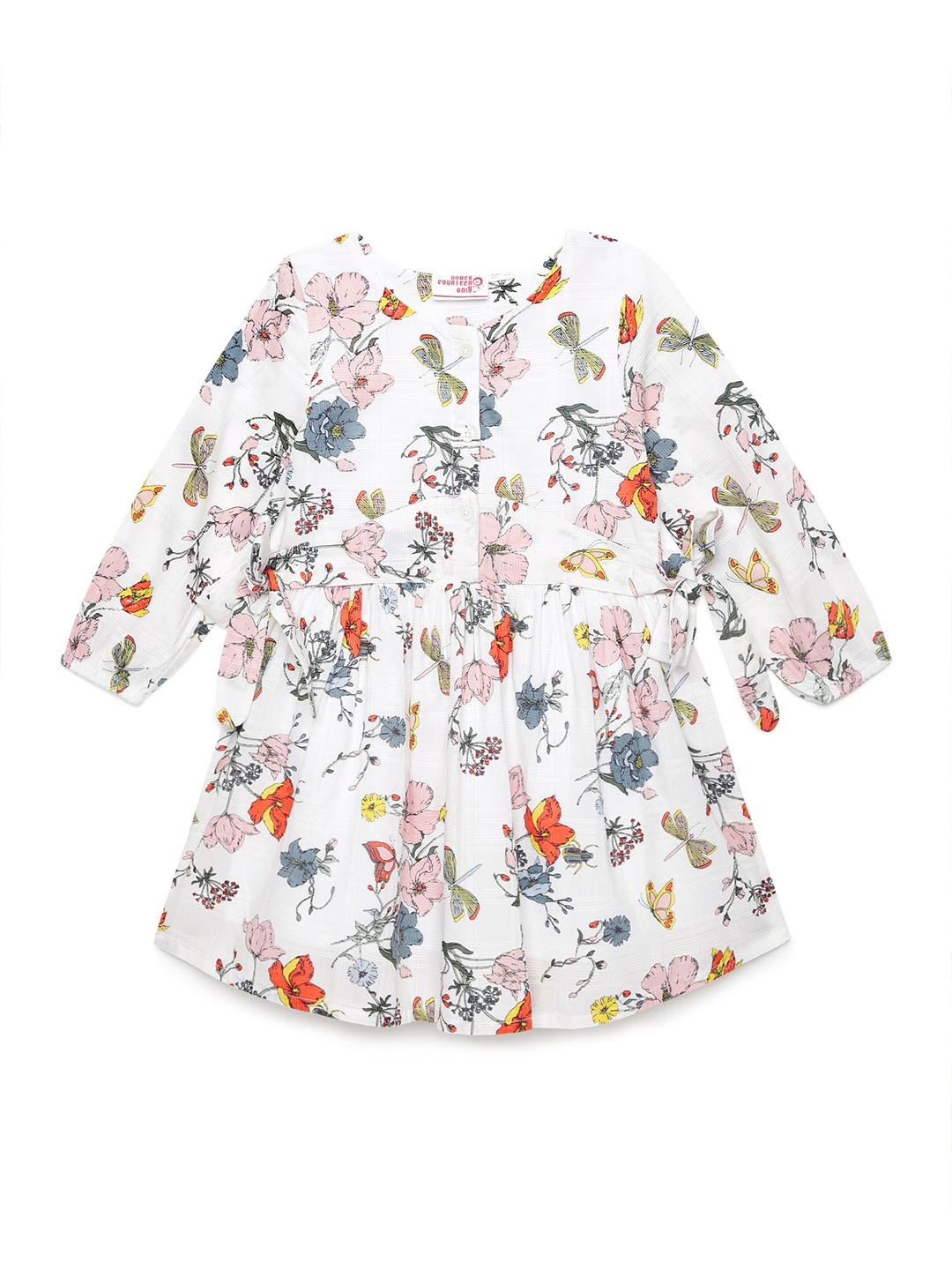 

UNDER FOURTEEN ONLY Girls Off White A-Line Dress
