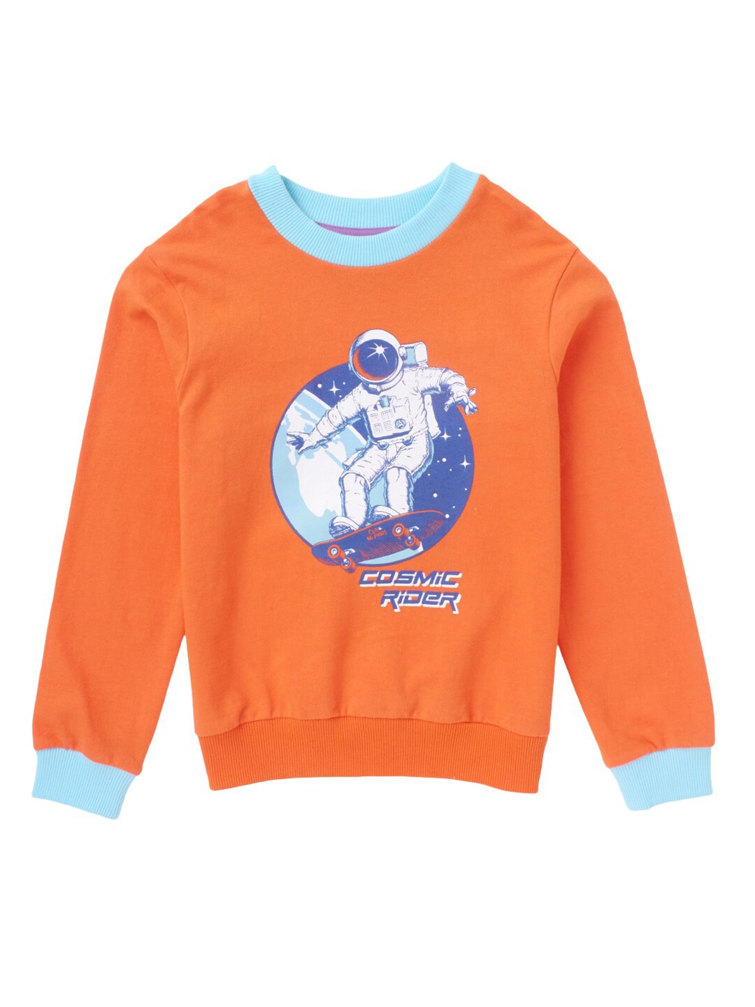 

Cub McPaws Boys Orange Printed Sweatshirt