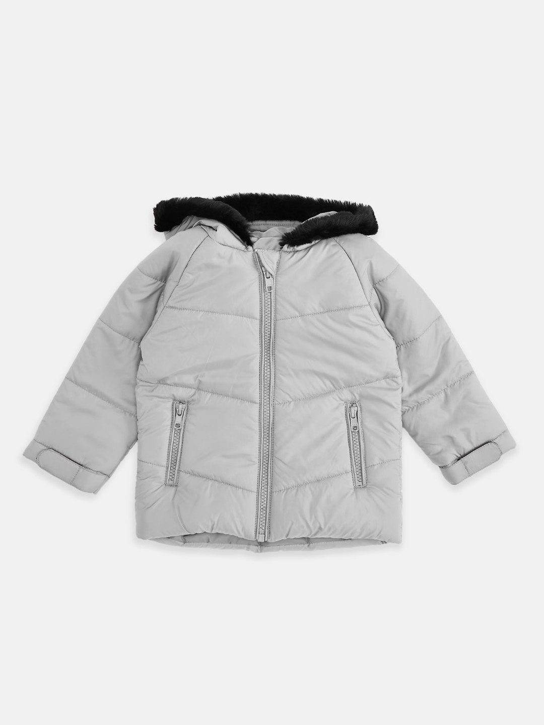 

Pantaloons Baby Boys Grey Padded Jacket