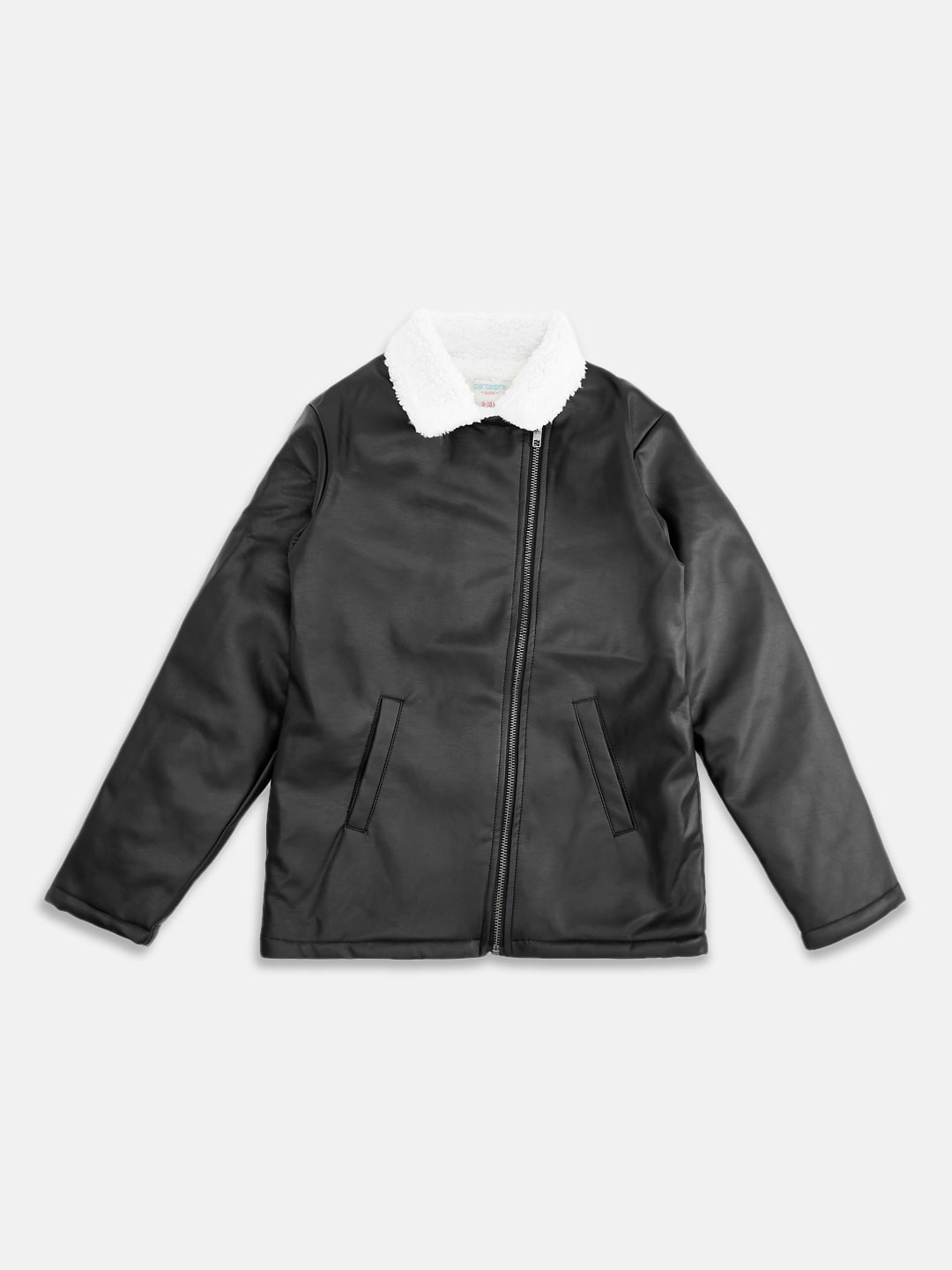 

Pantaloons Junior Girls Black & White Solid Tailored Jacket