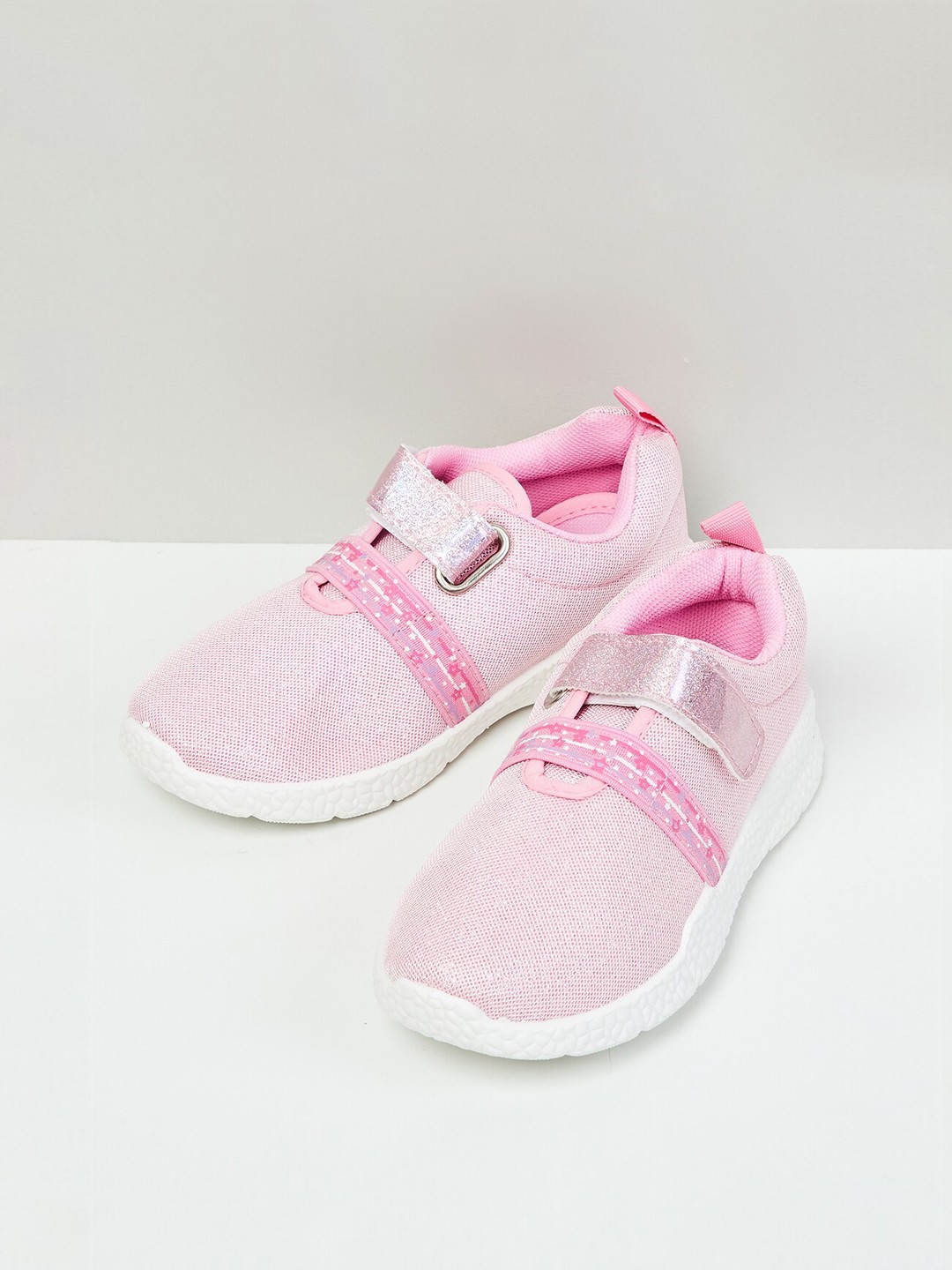 

max Girls Pink PU Sneakers
