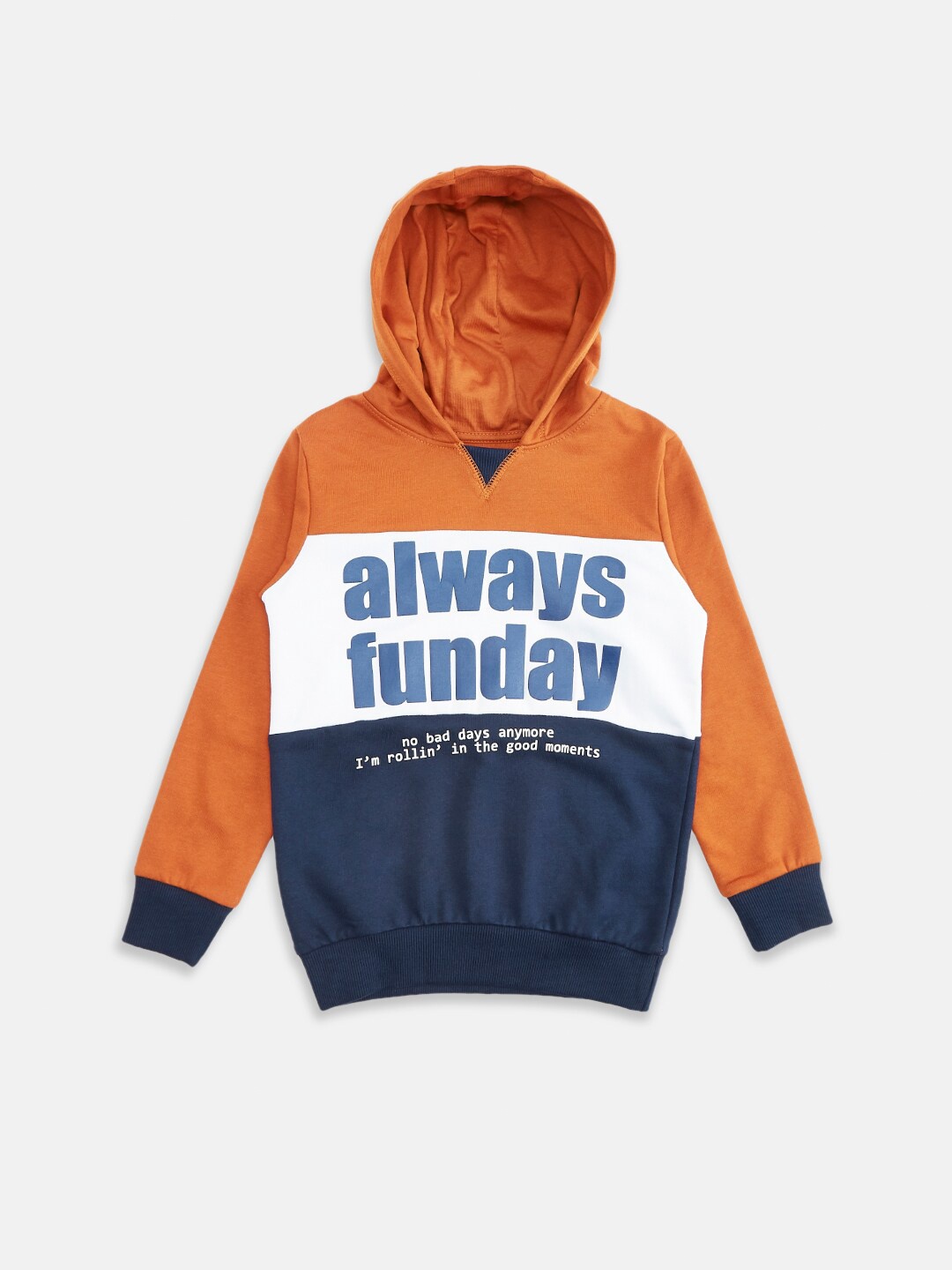 

Pantaloons Junior Boys Brown Colourblocked Sweatshirt