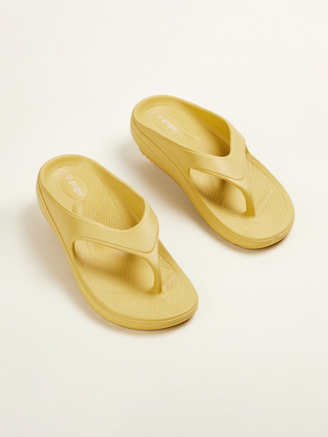 

Ginger by Lifestyle Women Yellow Thong Flip-Flops