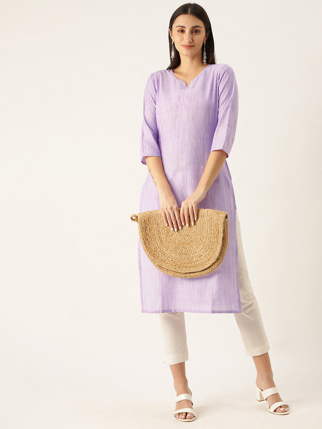 

Saanjh Purple Kurti