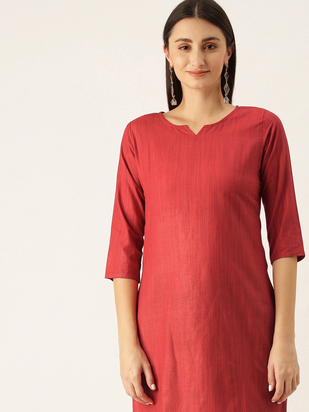 

Saanjh Red Kurti
