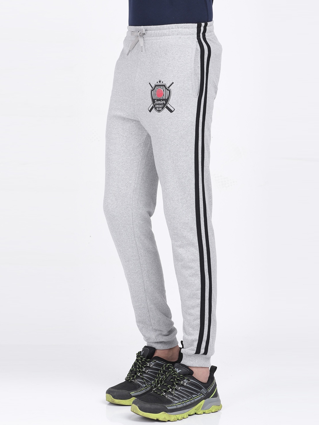 

MTB Boys Grey Solid Slim Fit Joggers