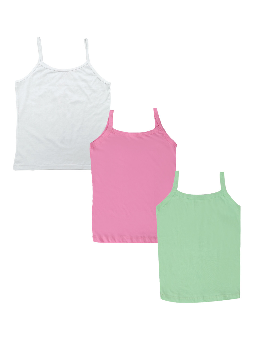 

YK Girls Assorted Pack of 3 Premium Cotton Camisoles