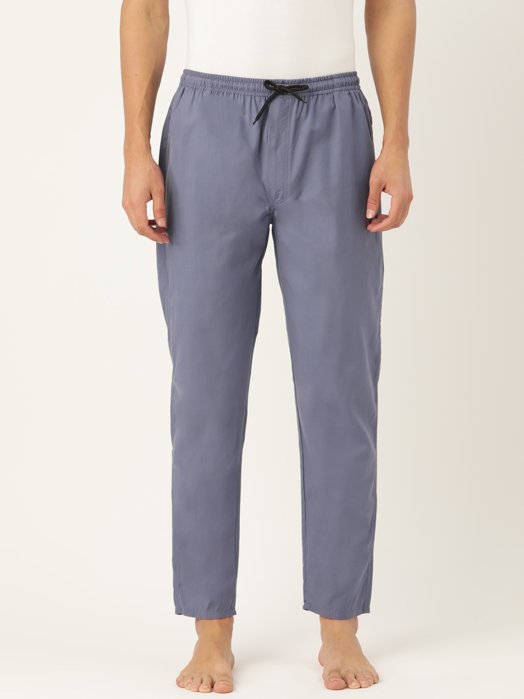 

JAINISH Men Grey Solid Cotton Lounge Pants