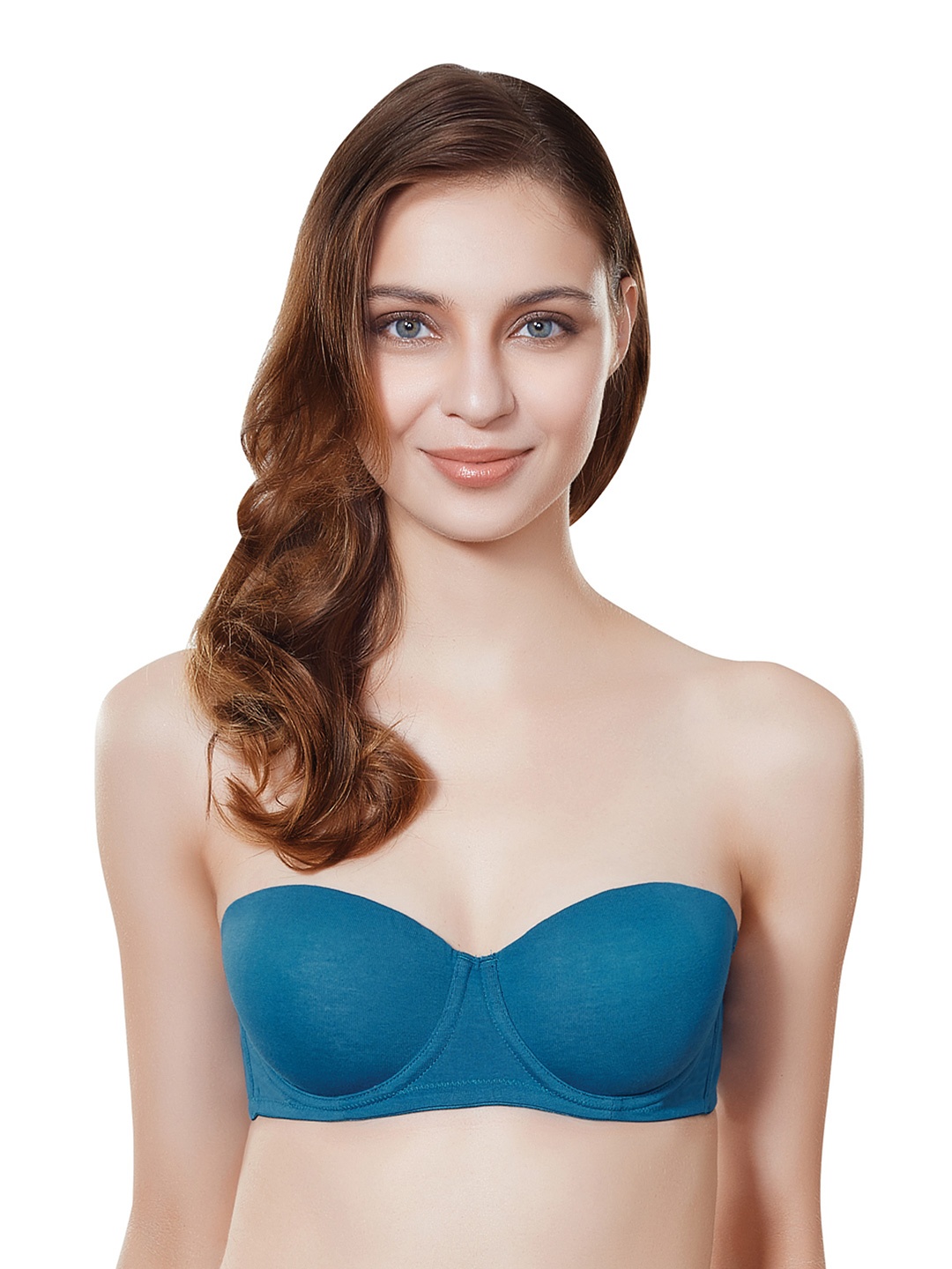 

Amante Teal Blue Medium-Coverage Bra BFCV23