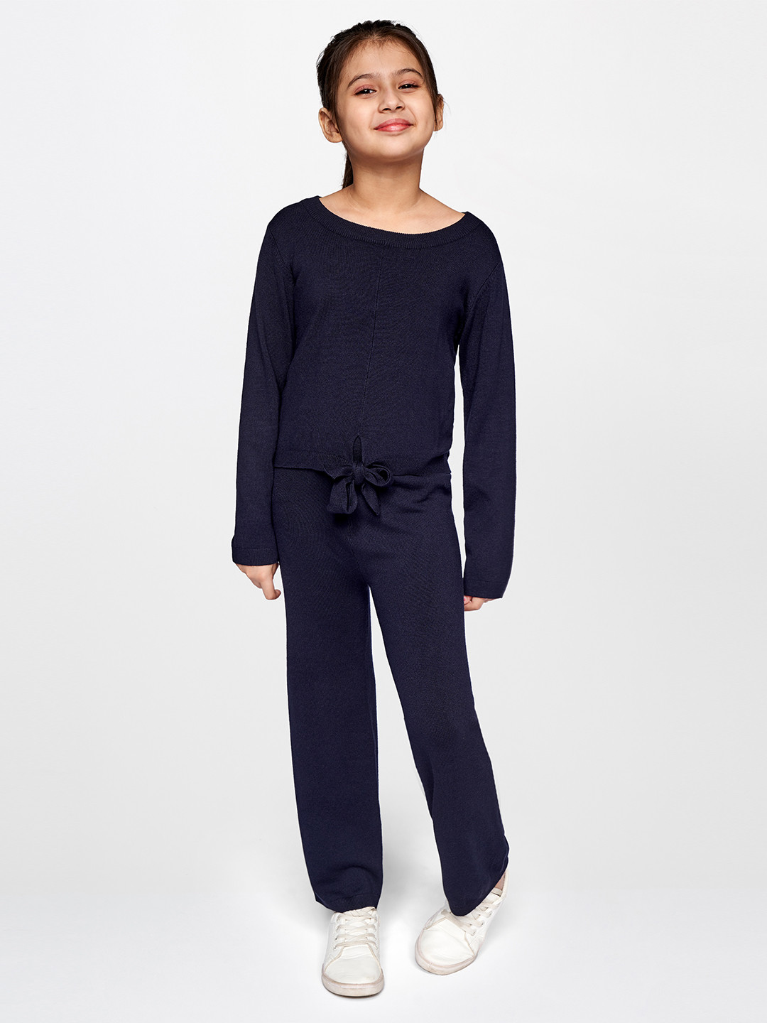 

AND Girls Navy Blue Top with Trousers