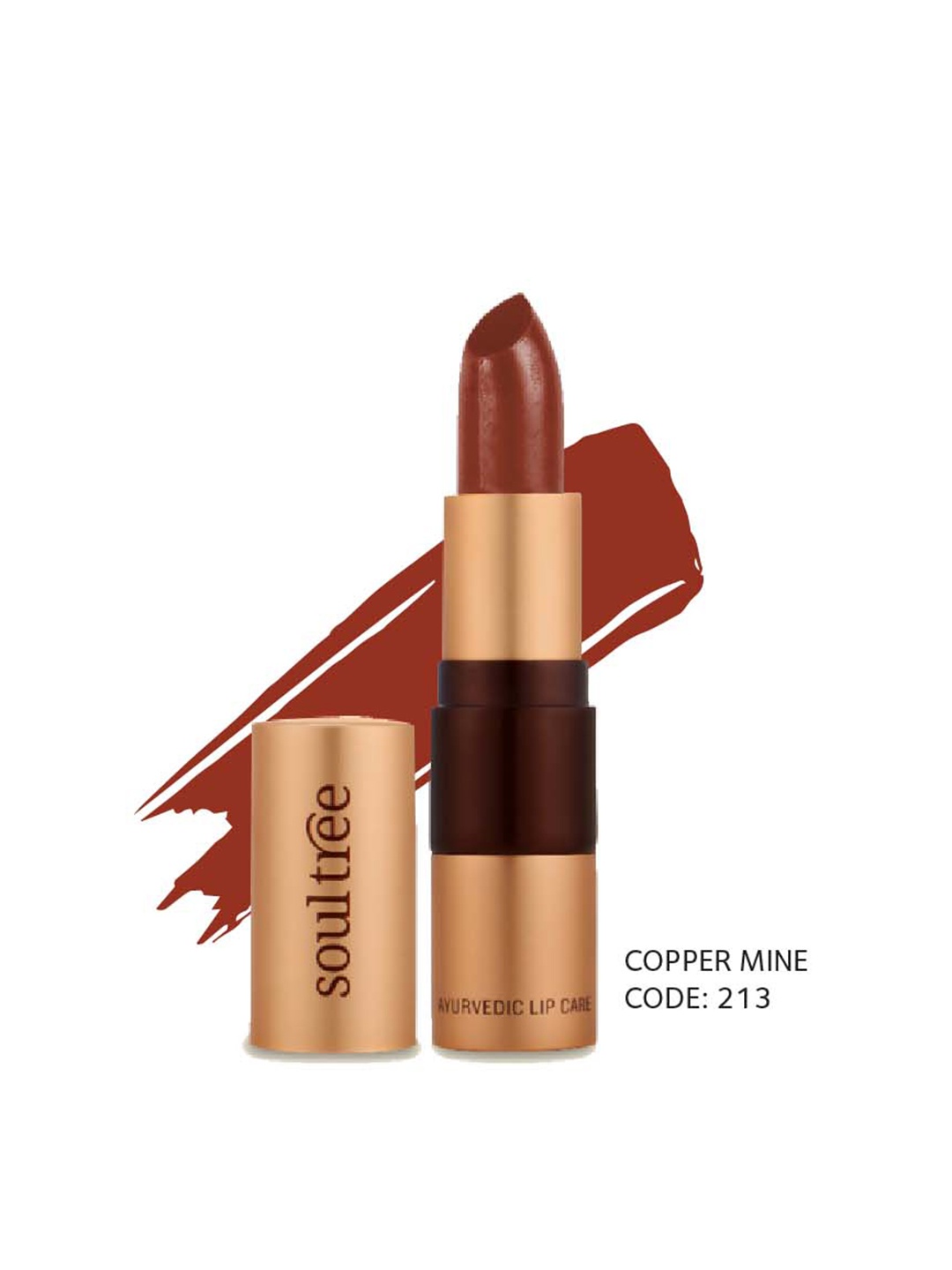 

Soultree Ayurvedic Lipstick Copper Mine 213 - 4gm, Brown