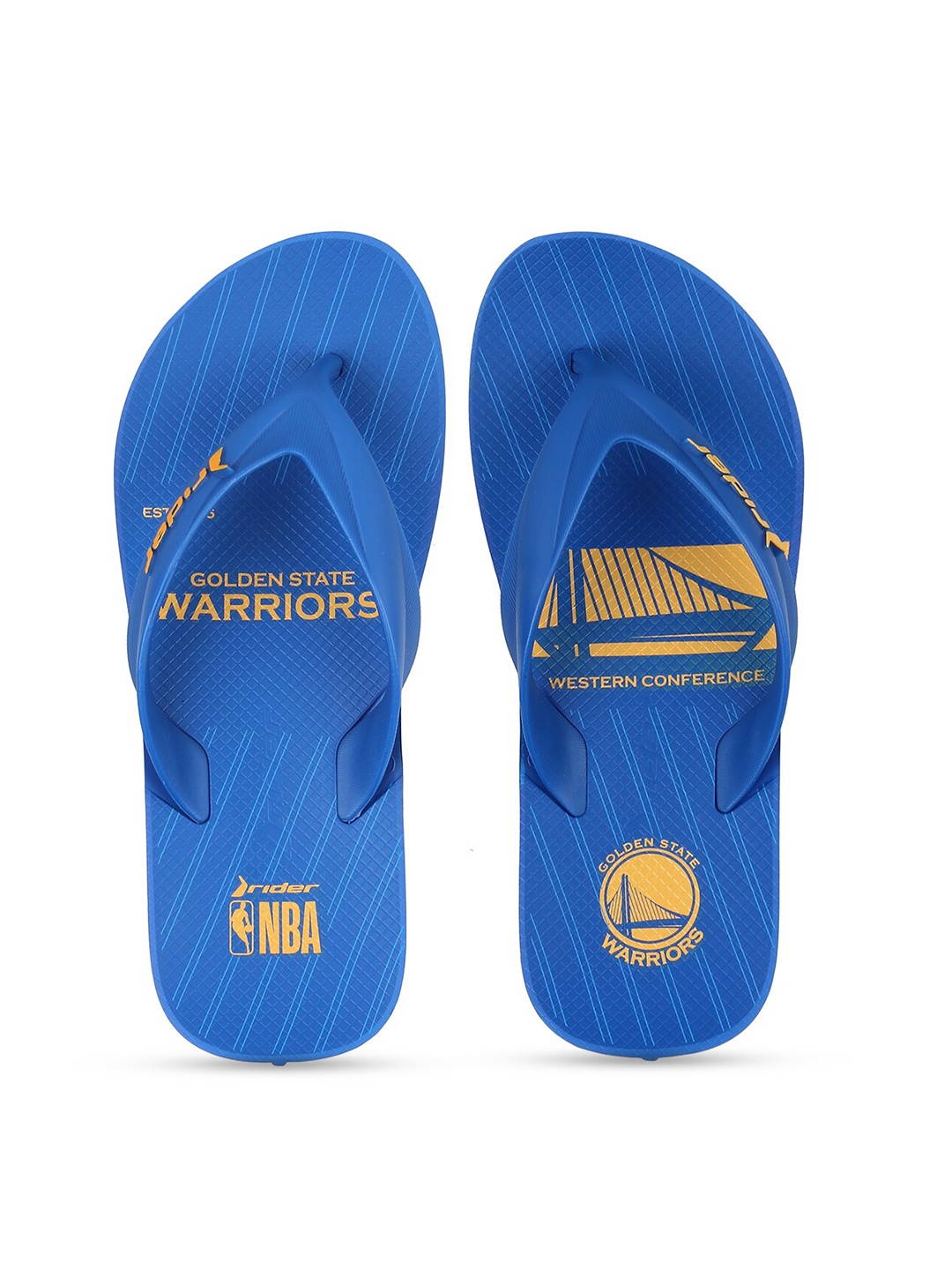 

Rider Men Blue & Yellow Printed Thong Flip-Flops