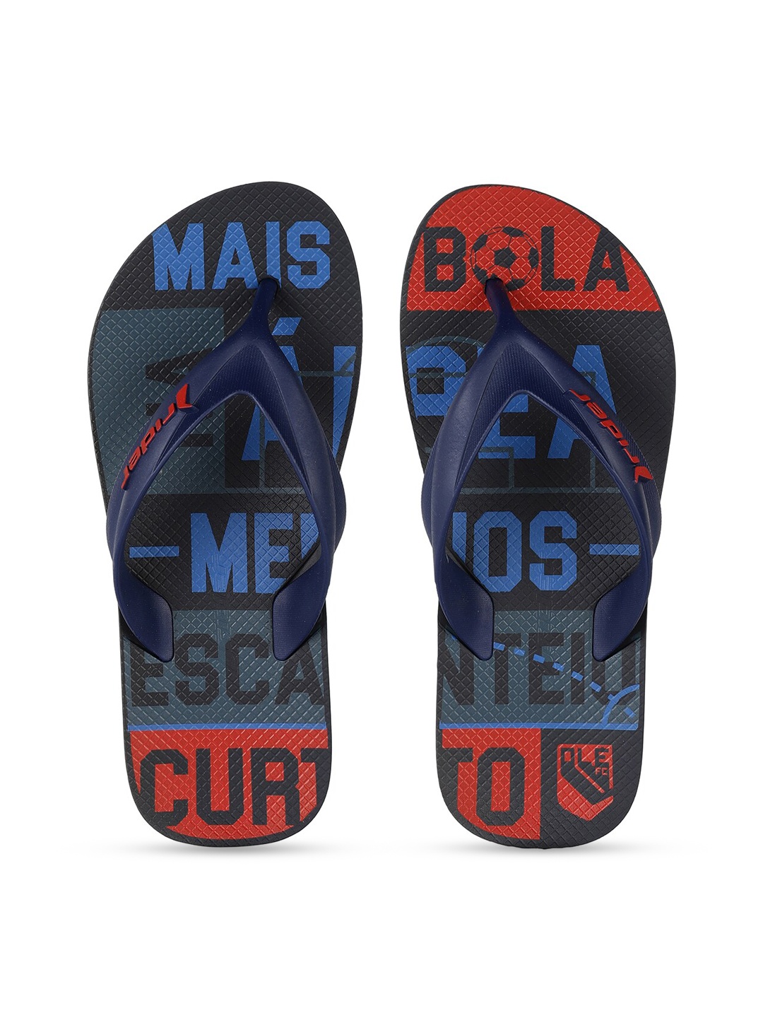 

Rider Men Black & Blue Printed Thong Flip-Flops