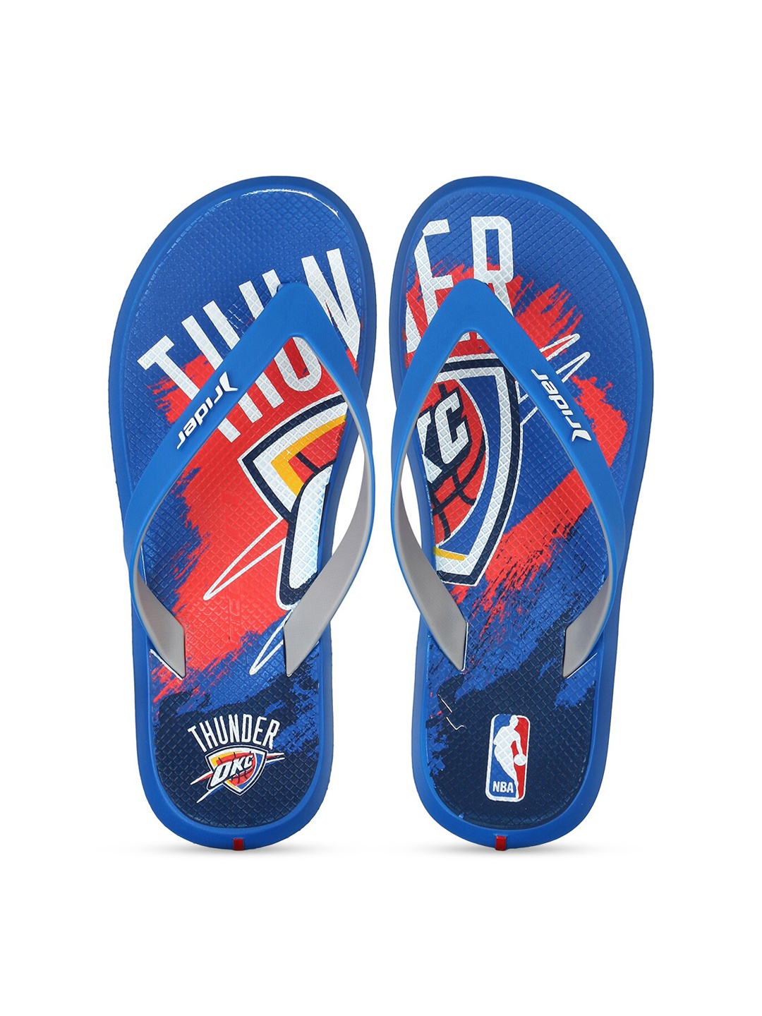 

Rider Men Blue & Red Printed Thong Flip-Flops