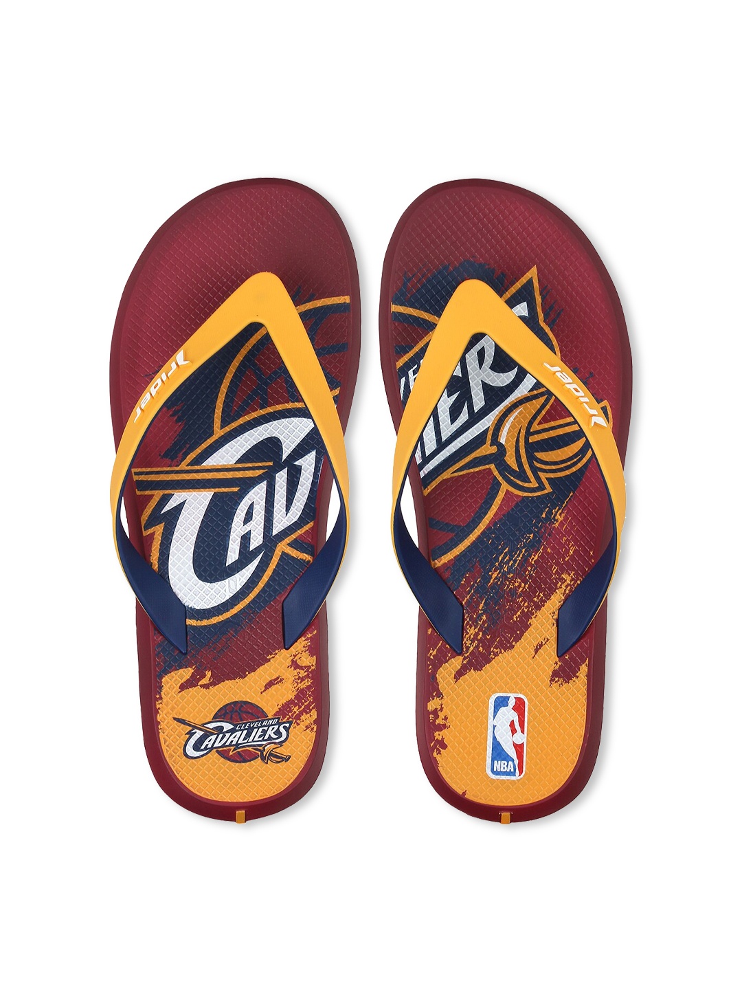 

Rider Men Red & Yellow Printed Thong Flip-Flops