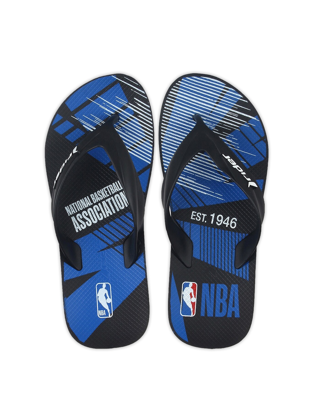 

Rider Men Black & Blue Printed Thong Flip-Flops