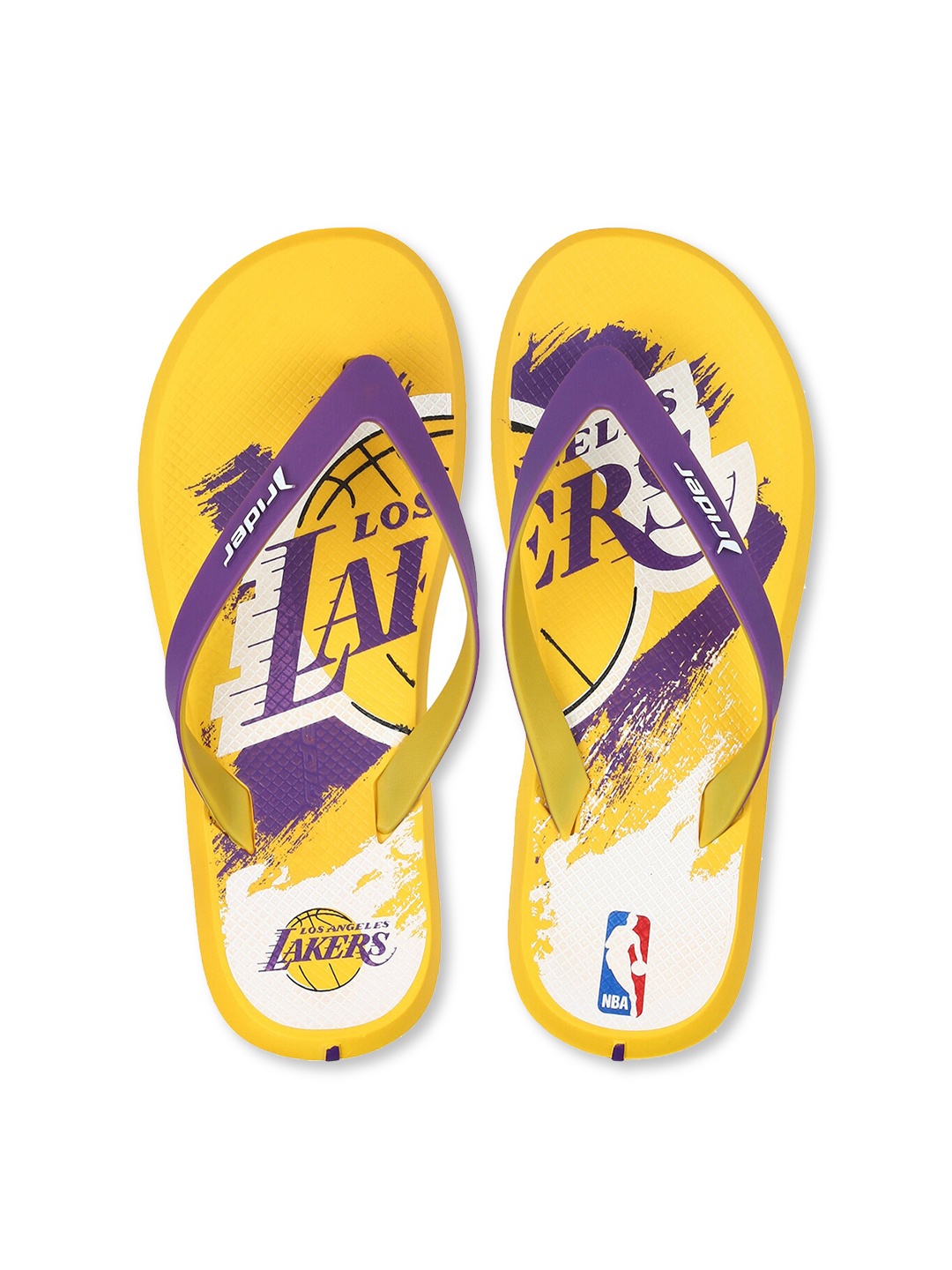 

Rider Men Yellow & Purple Printed Slip-On