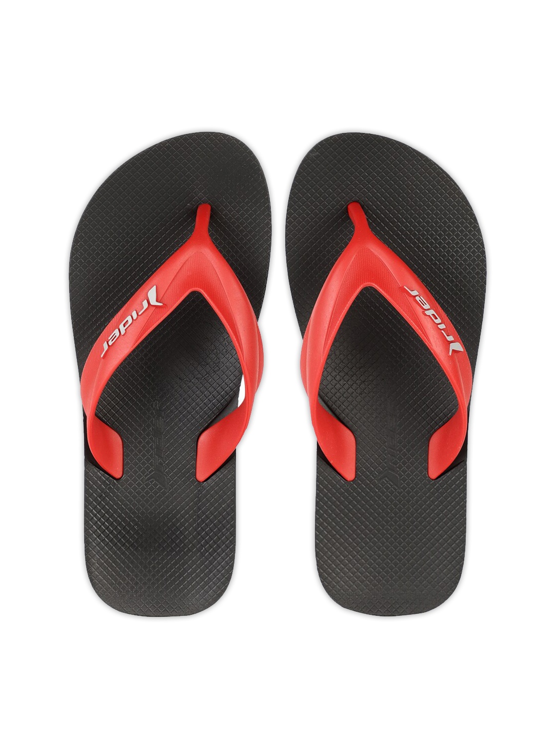 

Rider Men Black & Red Solid Thong Flip Flops