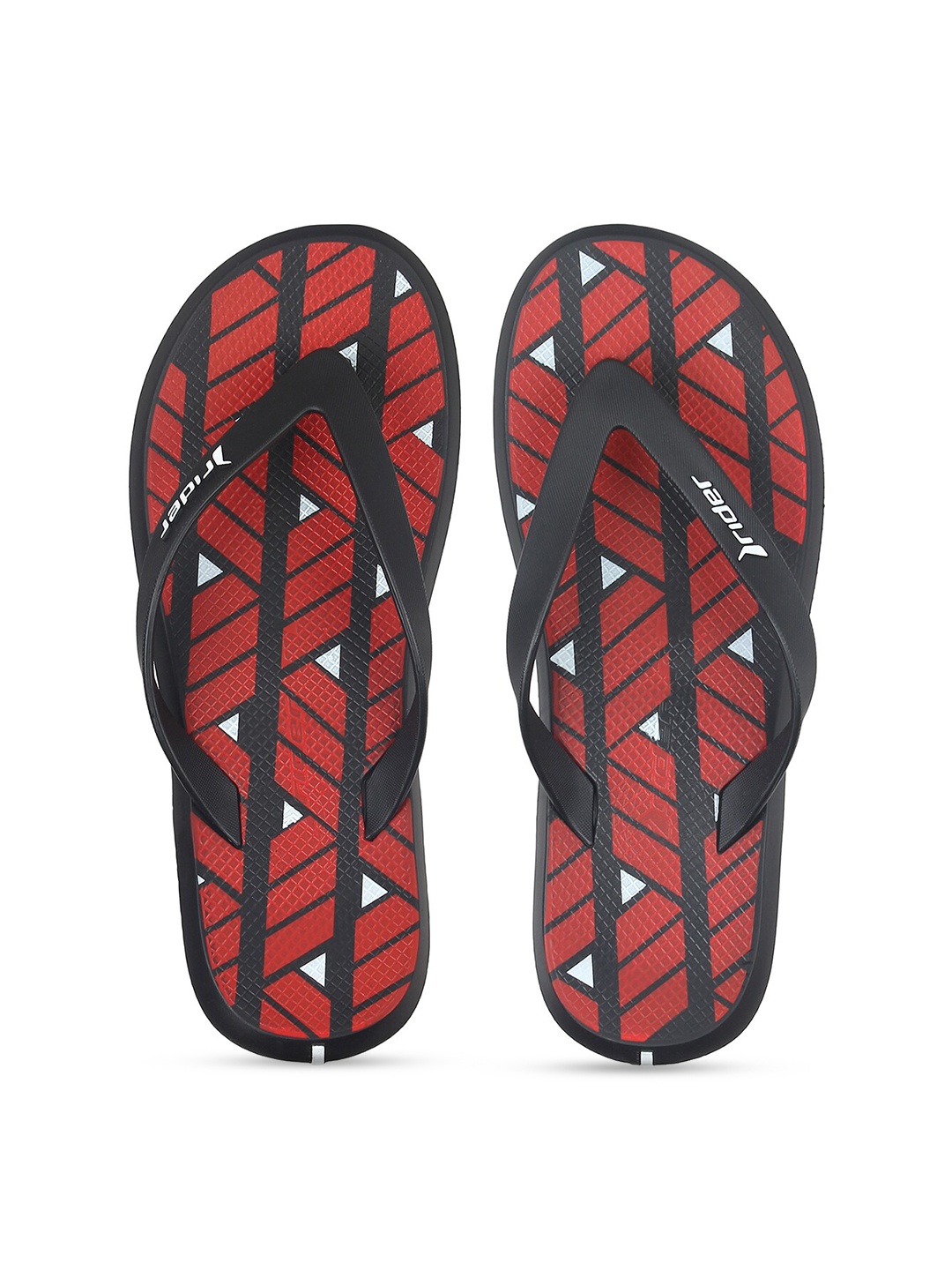 

Rider Men Black & Maroon Printed Thong Flip-Flops