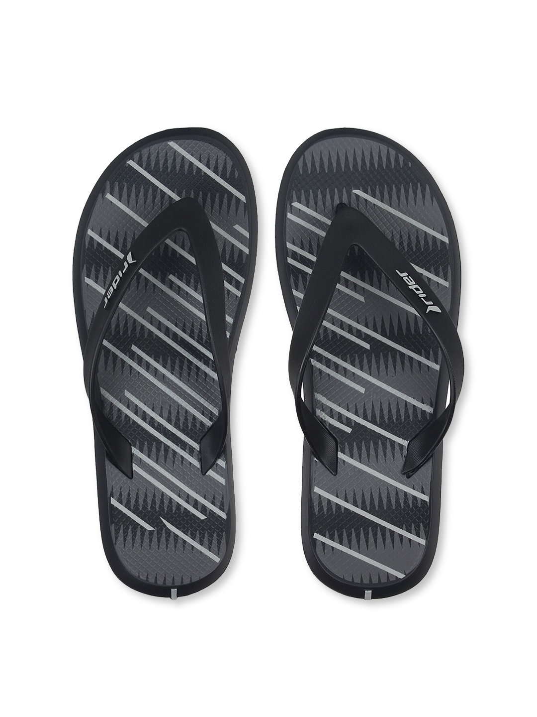 

Rider Men Black & White Striped Thong Flip-Flops