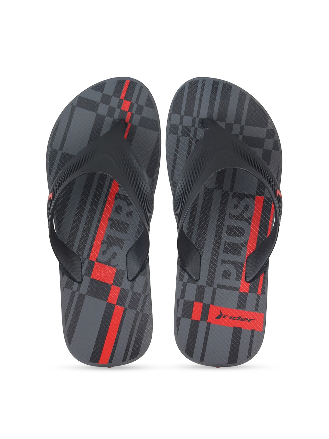 

Rider Men Black & Red Printed Thong Flip-Flops