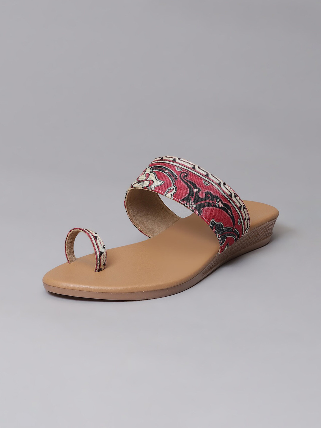 

Biba Women Maroon Printed One Toe Flats