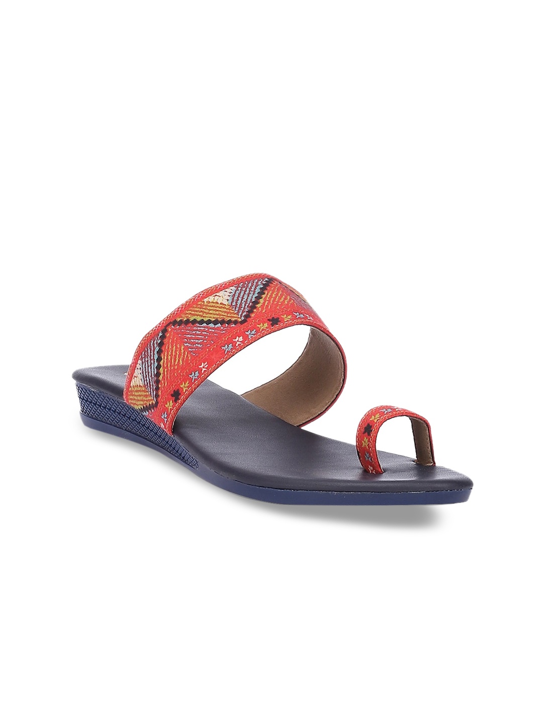 

Biba Women Pink Colourblocked One Toe Flats