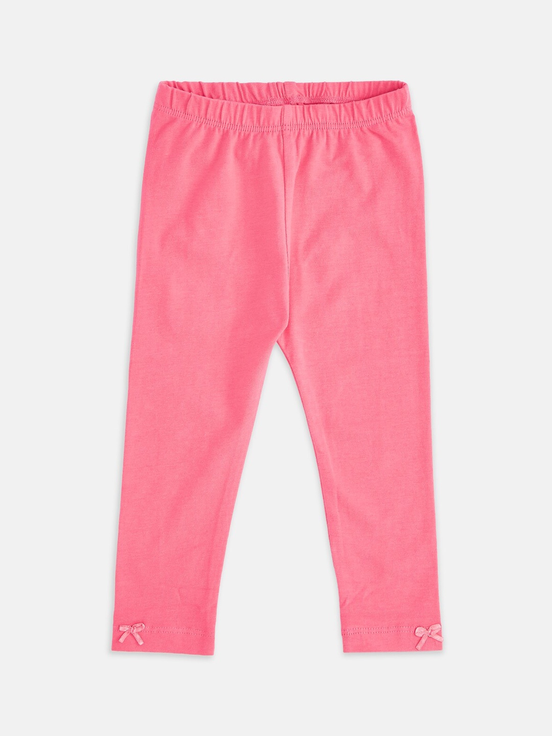 

Pantaloons Baby Infant Girls Pink Solid Ankle-Length Leggings