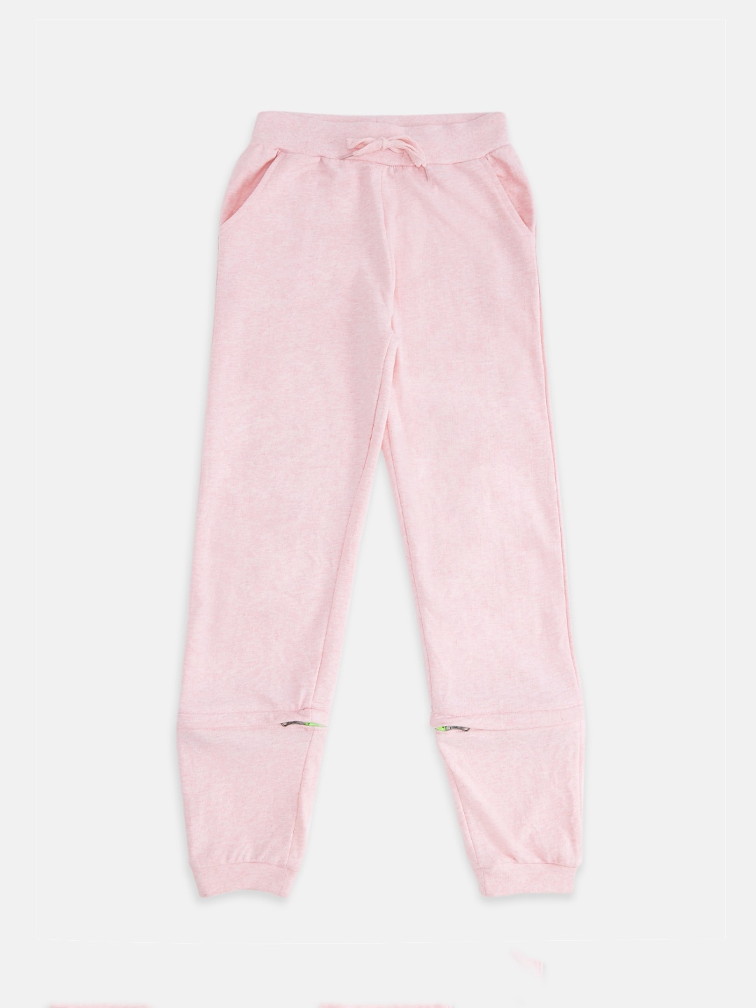

Pantaloons Junior Girls Pink Solid Pure Cotton Joggers