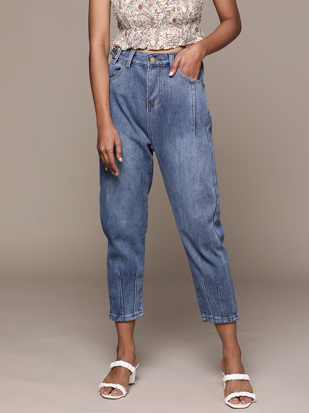 

URBANIC Women Blue High-Rise Light Fade Jeans
