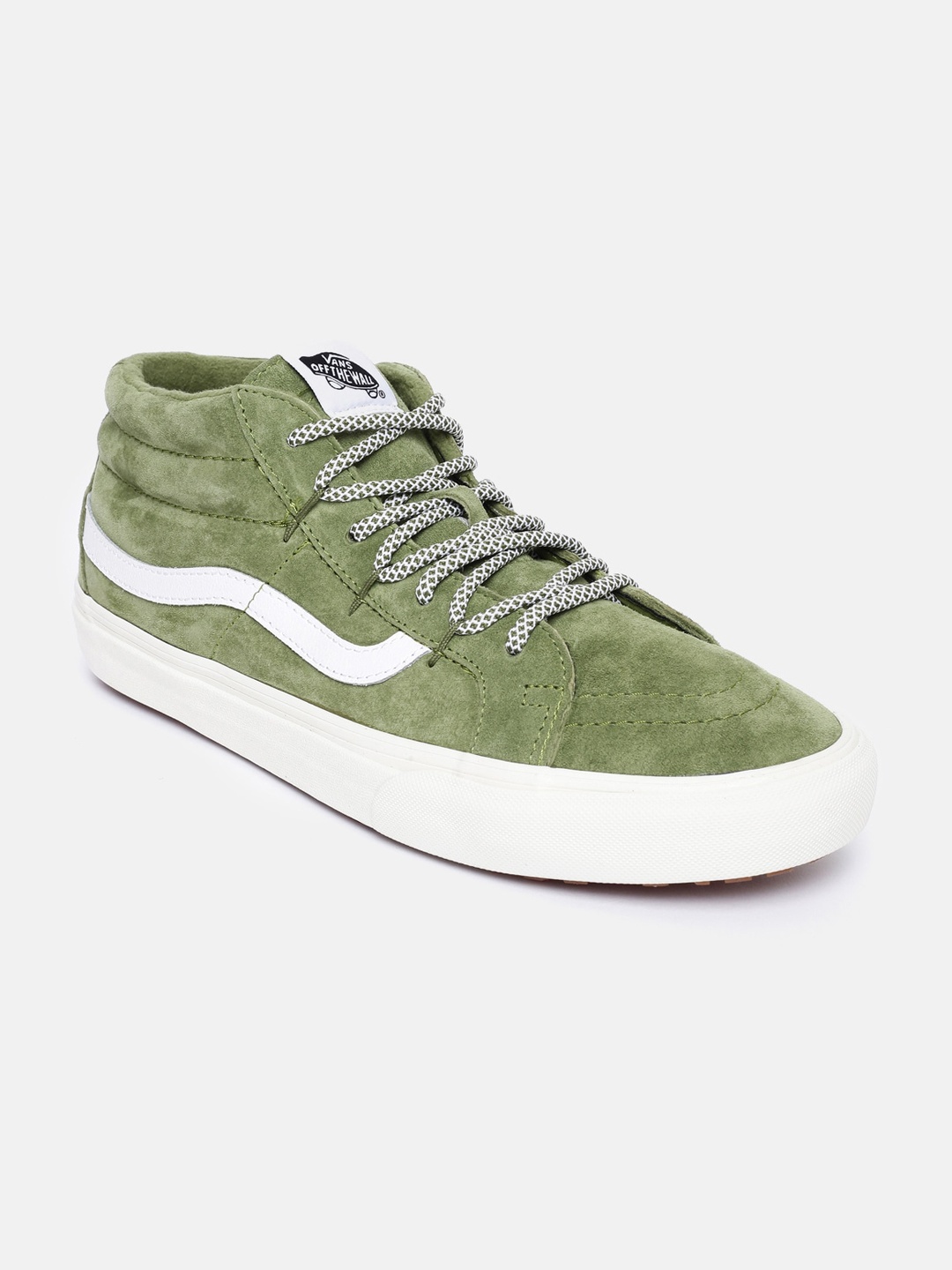 

Vans Unisex Green Striped Sneakers