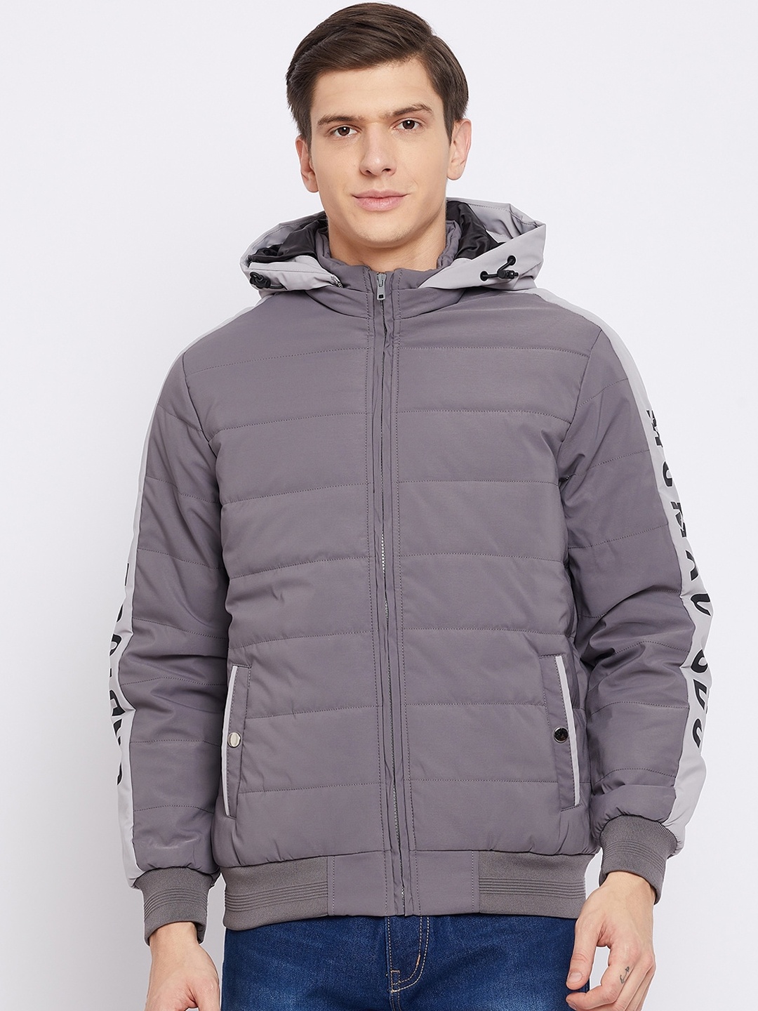 

Duke Men Grey Padded Jacket