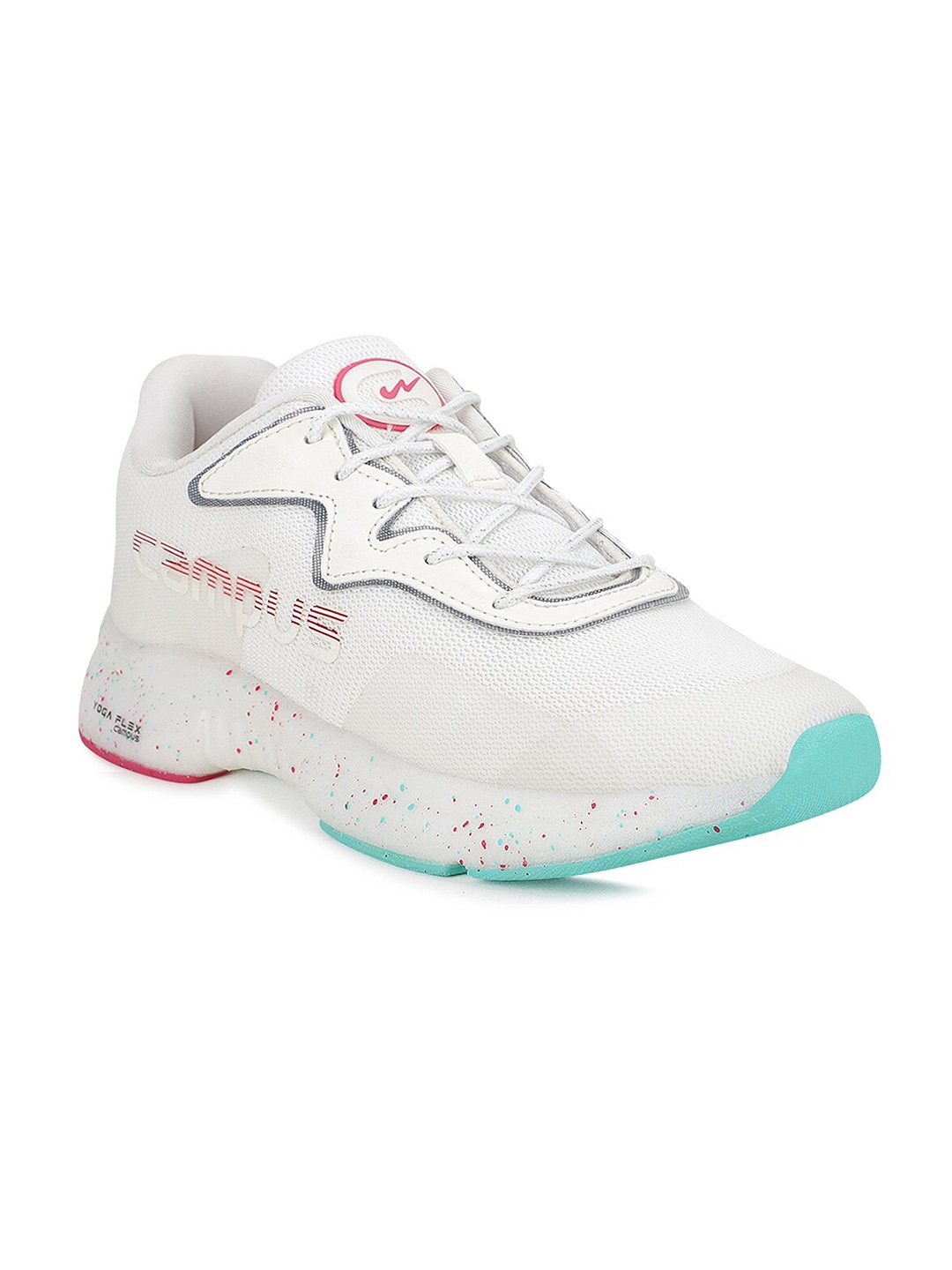 

Campus Women Off White Mesh Running Shoes