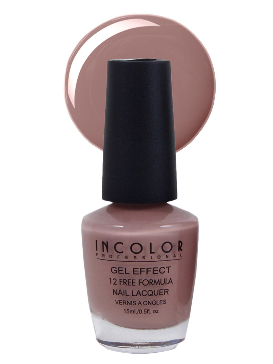 

INCOLOR Woman Brown Gel Effect Nail Polish 35, Camel brown
