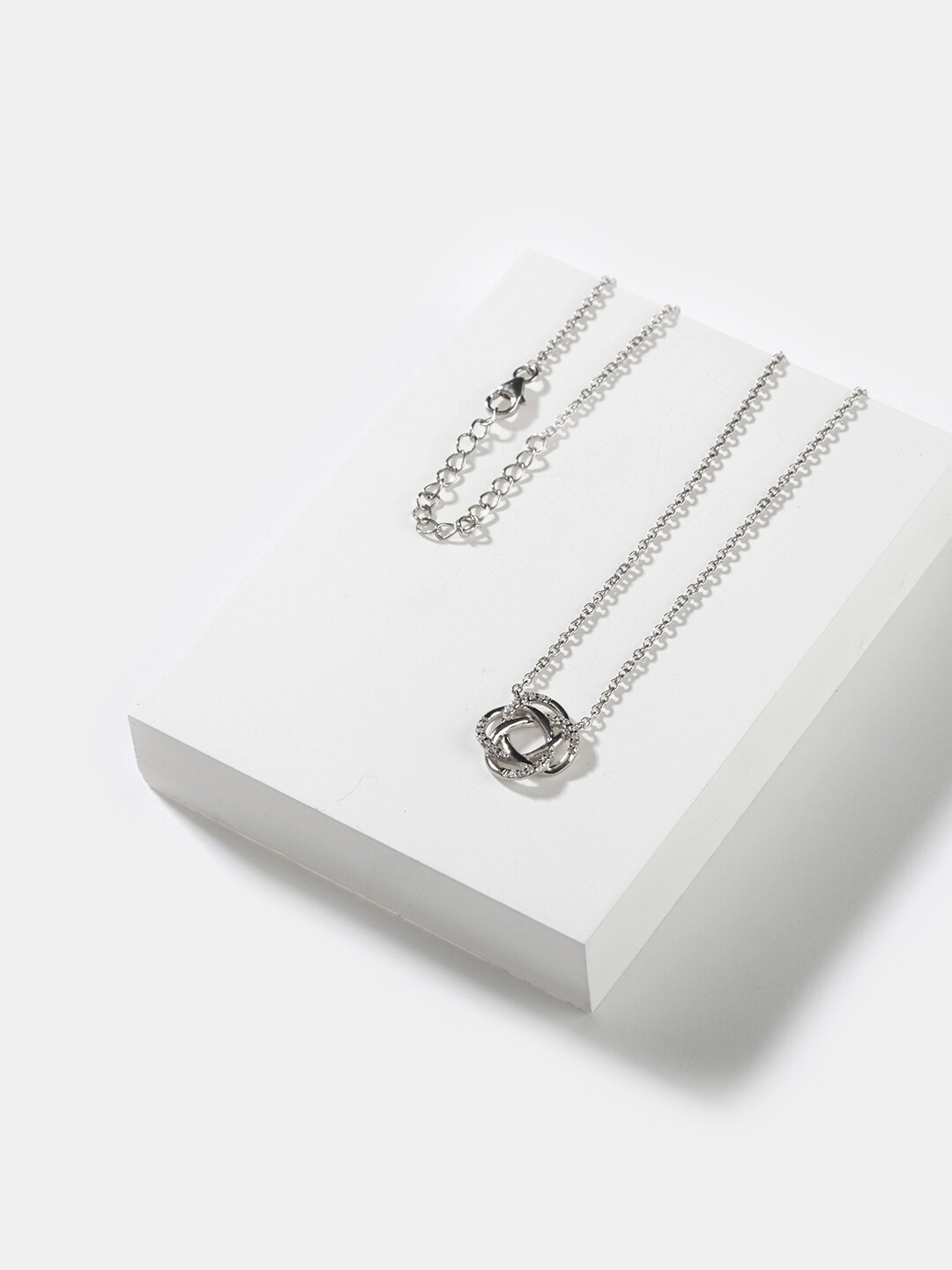 

SHAYA Silver-Toned Back To You Sterling Silver Necklace