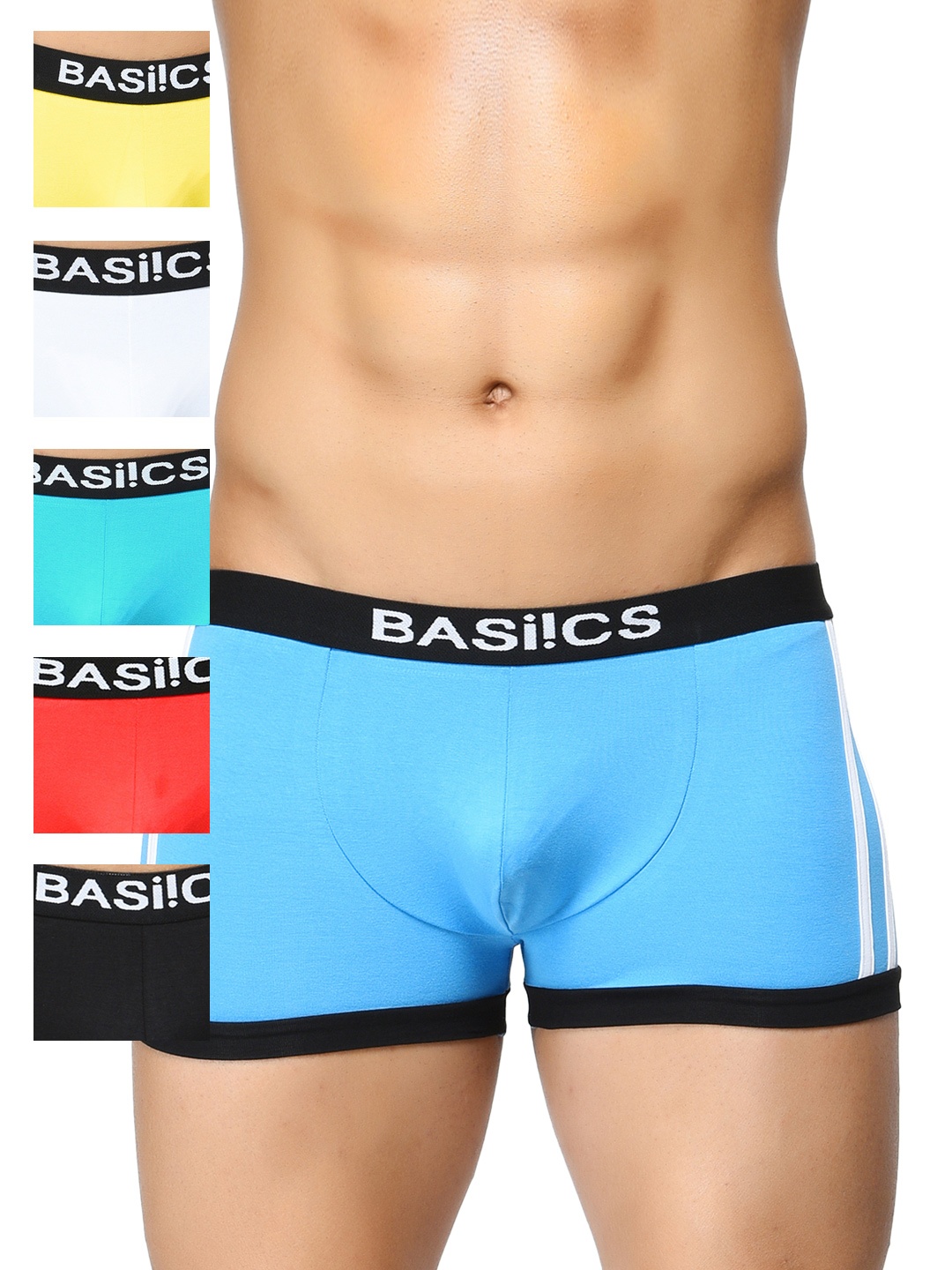 

BASIICS by La Intimo Men Pack of 6 Trunks BCSTR010F0MC, Multi