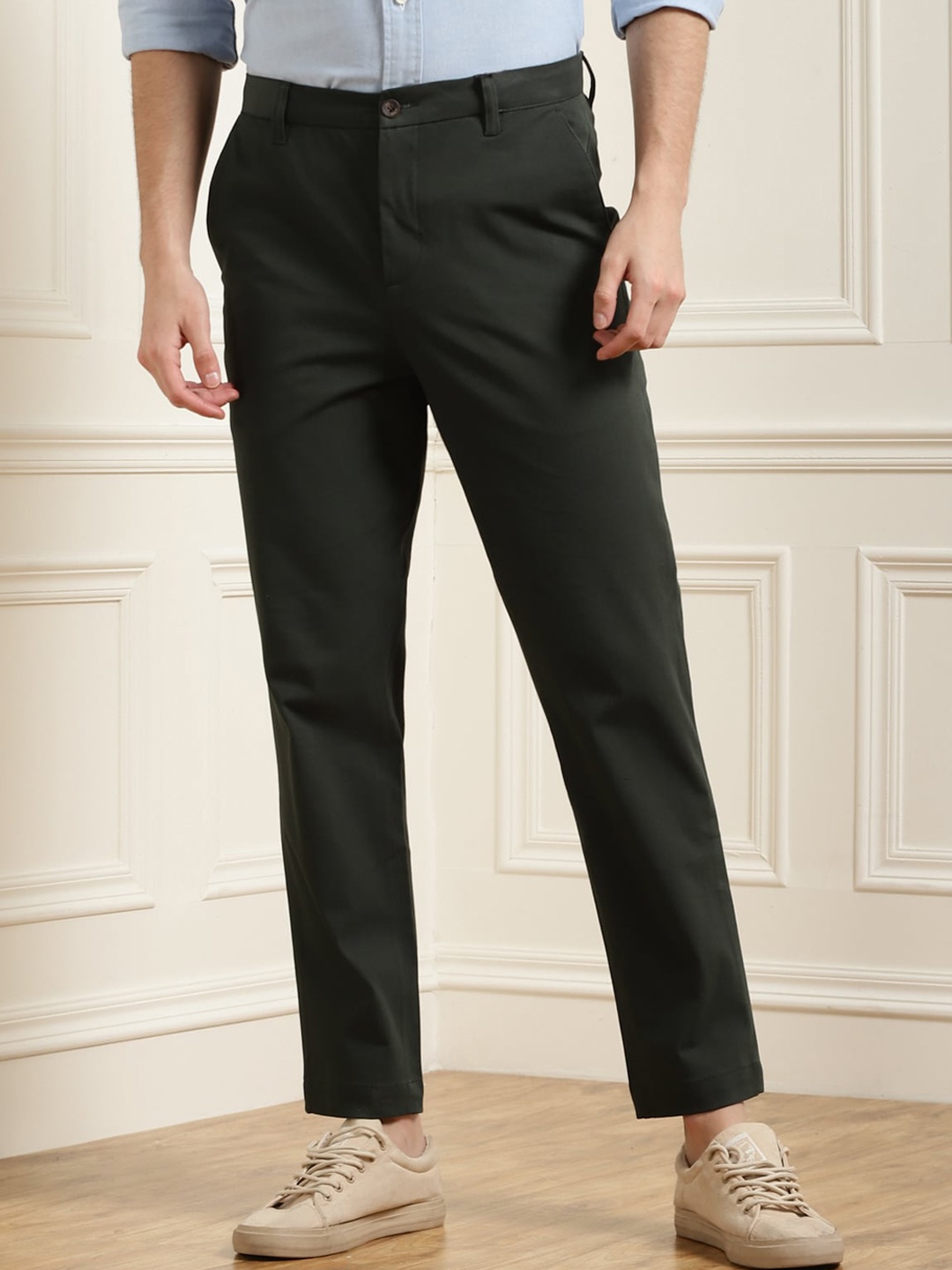 

Ted Baker Men Green Chinos Trousers