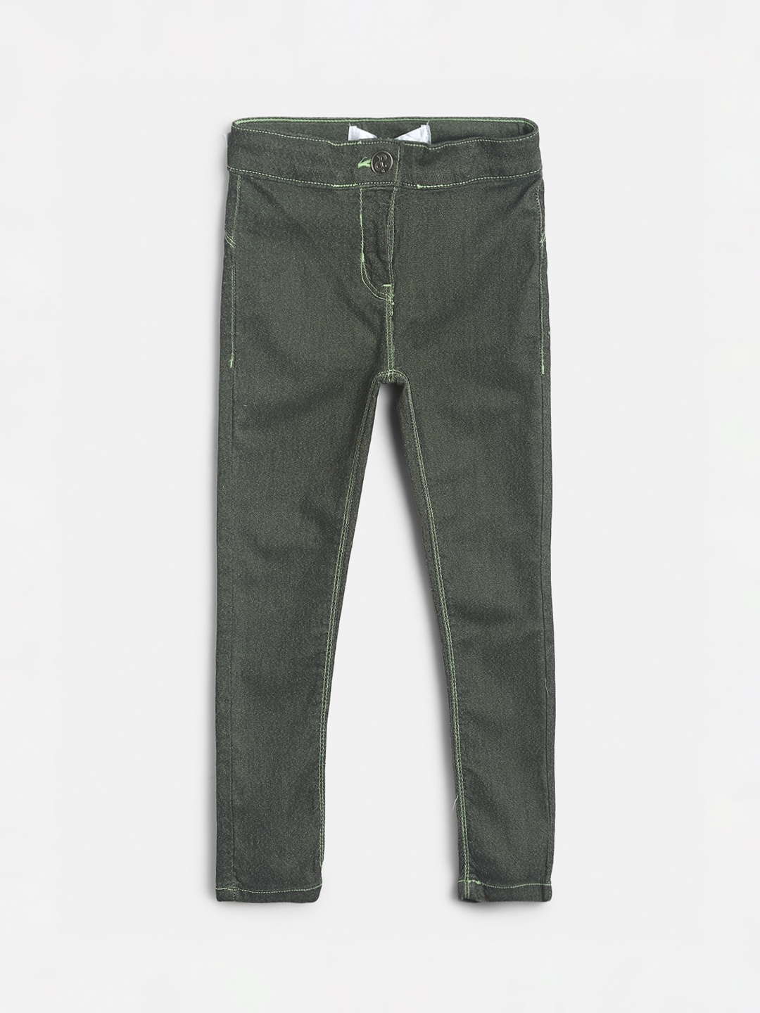 

TALES & STORIES Girls Green Slim Fit Stretchable Jeans