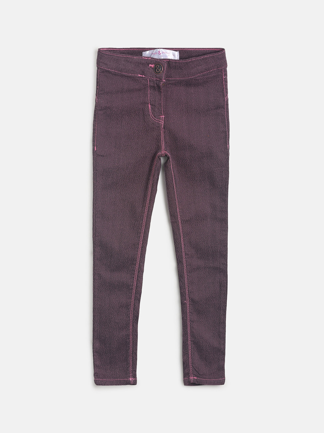 

TALES & STORIES Girls Pink Slim Fit Stretchable Jeans