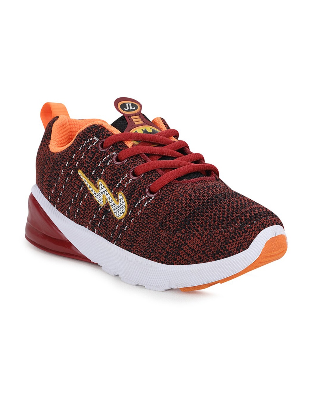 

Campus Kids Maroon & Orange Knitted Running Shoes