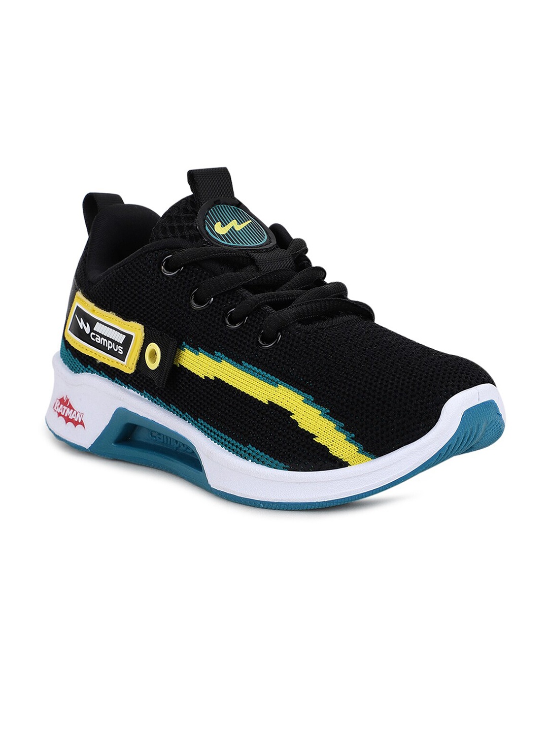 

Campus Kids Black Mesh Running Shoes