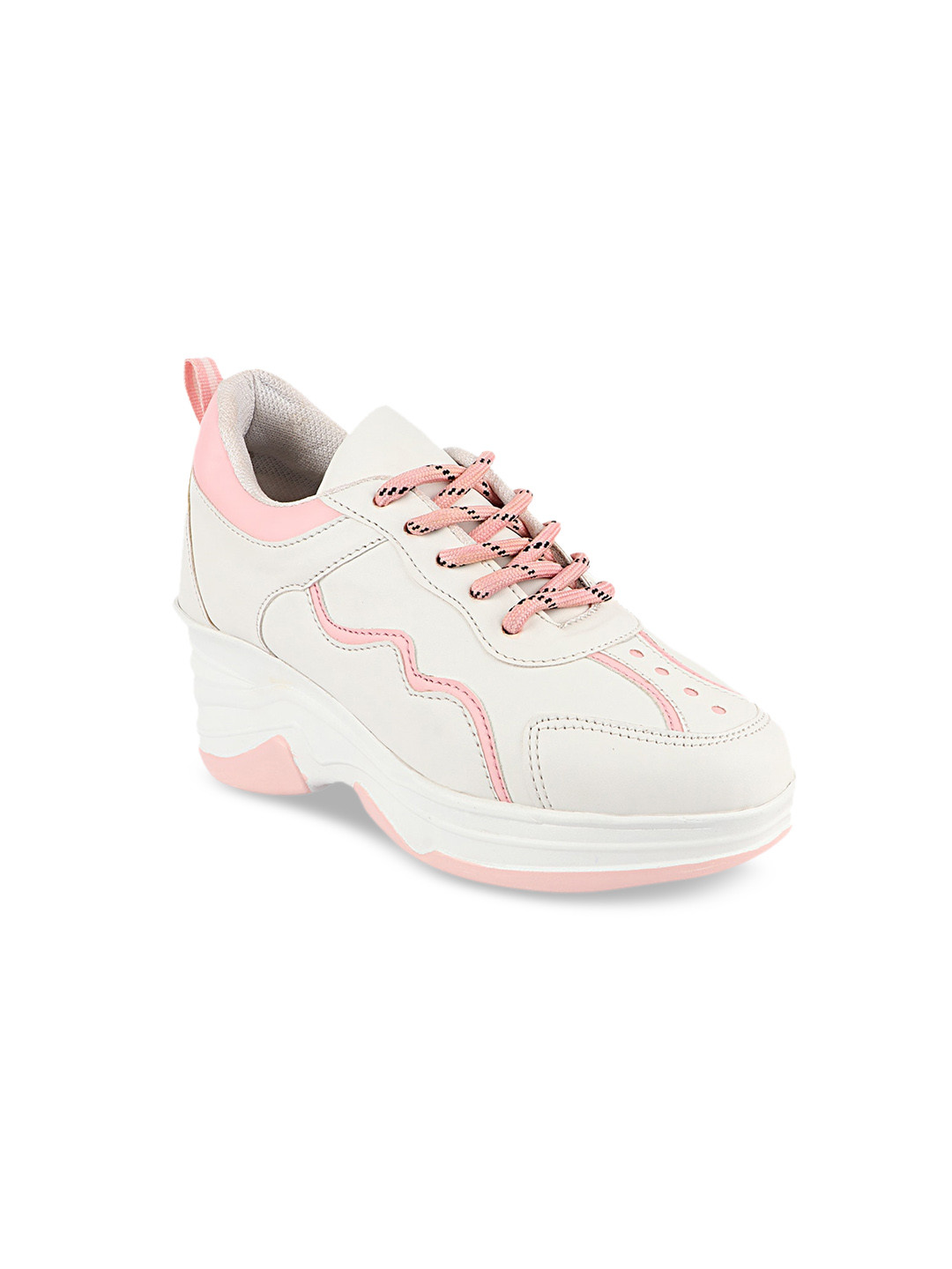 

Shoetopia Girls Pink Mid Top Sneakers