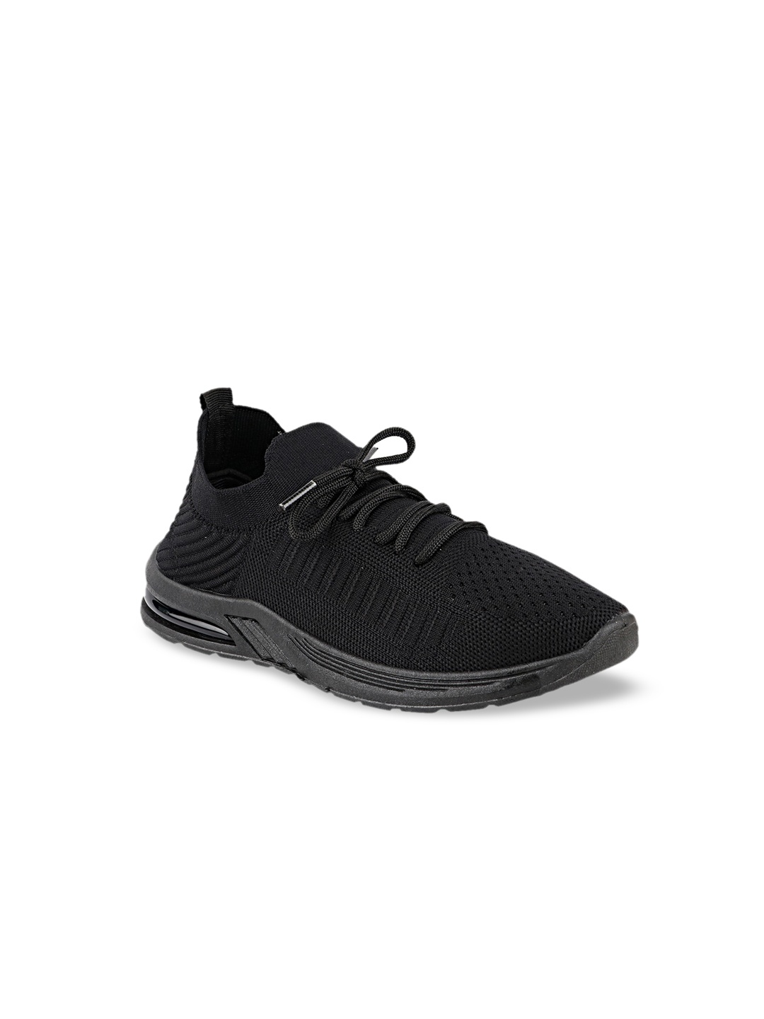 

Shoetopia Girls Black Woven Design Regular Sneakers