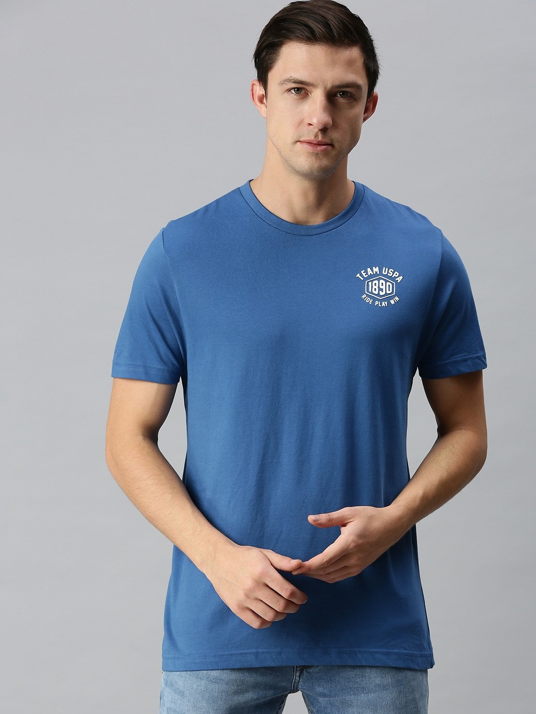 

U S Polo Assn Men Blue T-shirt
