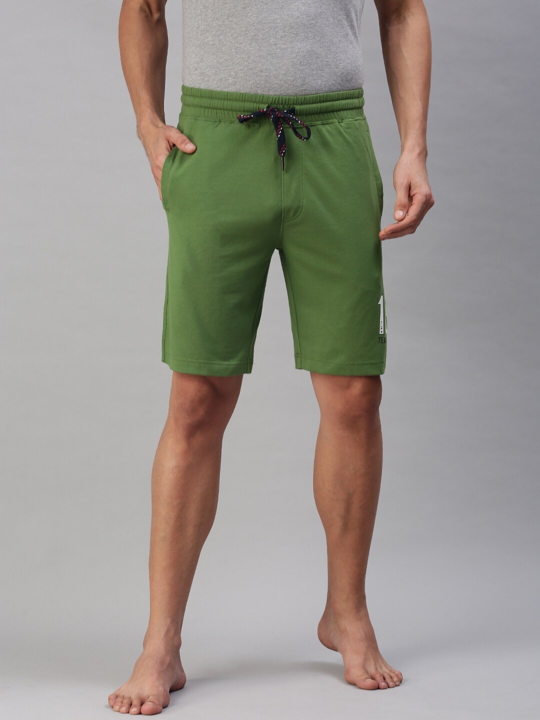 

U S Polo Assn Men Green Lounge Shorts