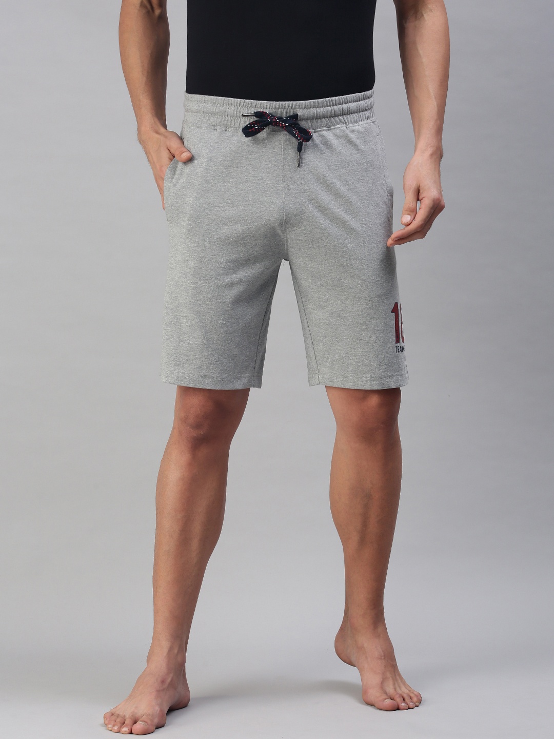 

U S Polo Assn Men Grey Melange Lounge Shorts