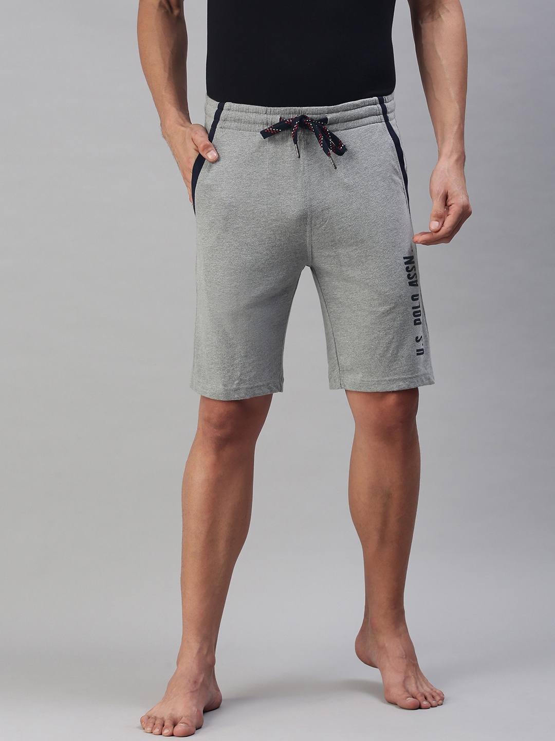 

U S Polo Assn Men Grey Lounge Shorts