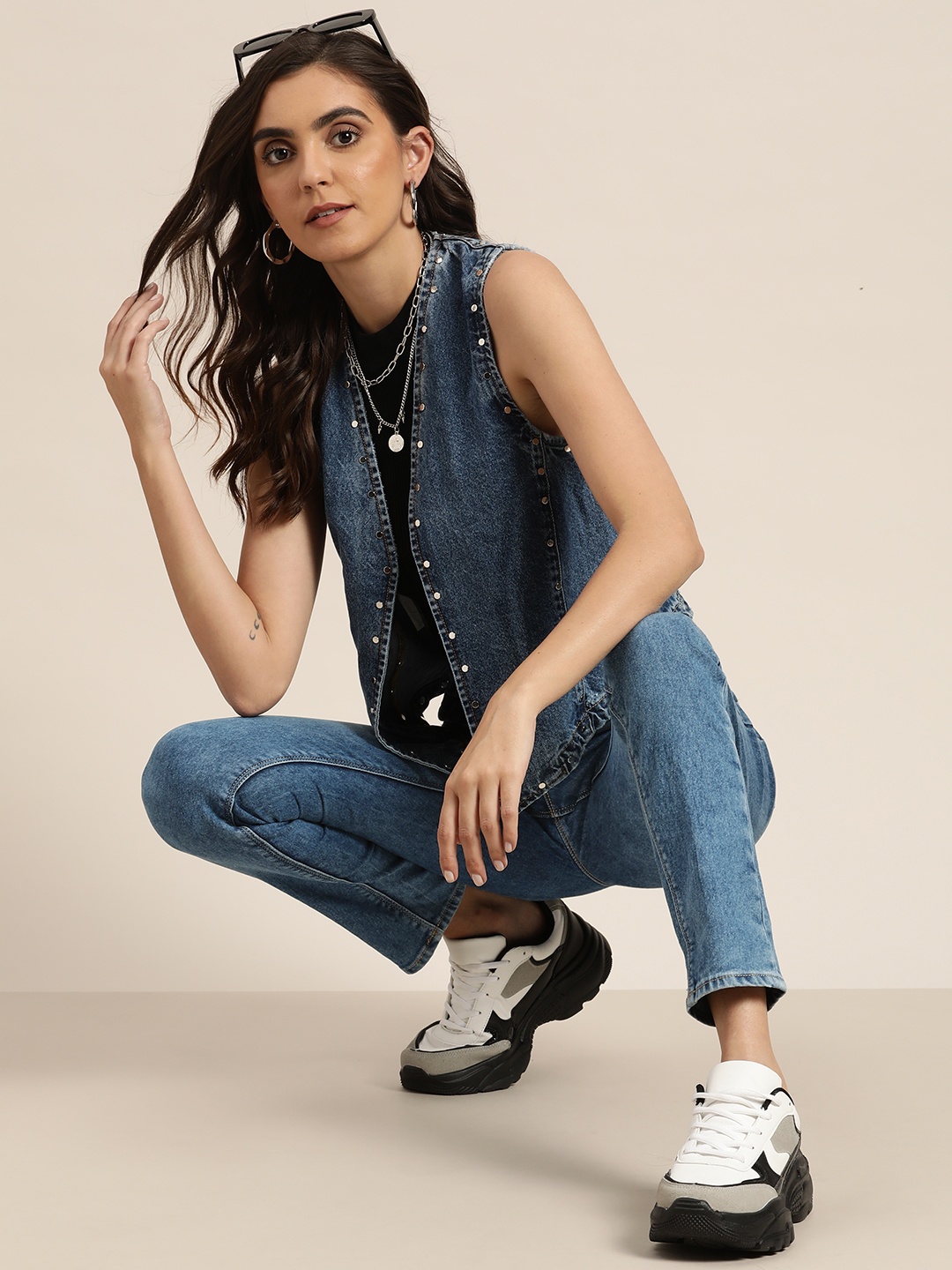 

Moda Rapido Women Blue Skinny Fit High-Rise Light Fade Stretchable Jeans