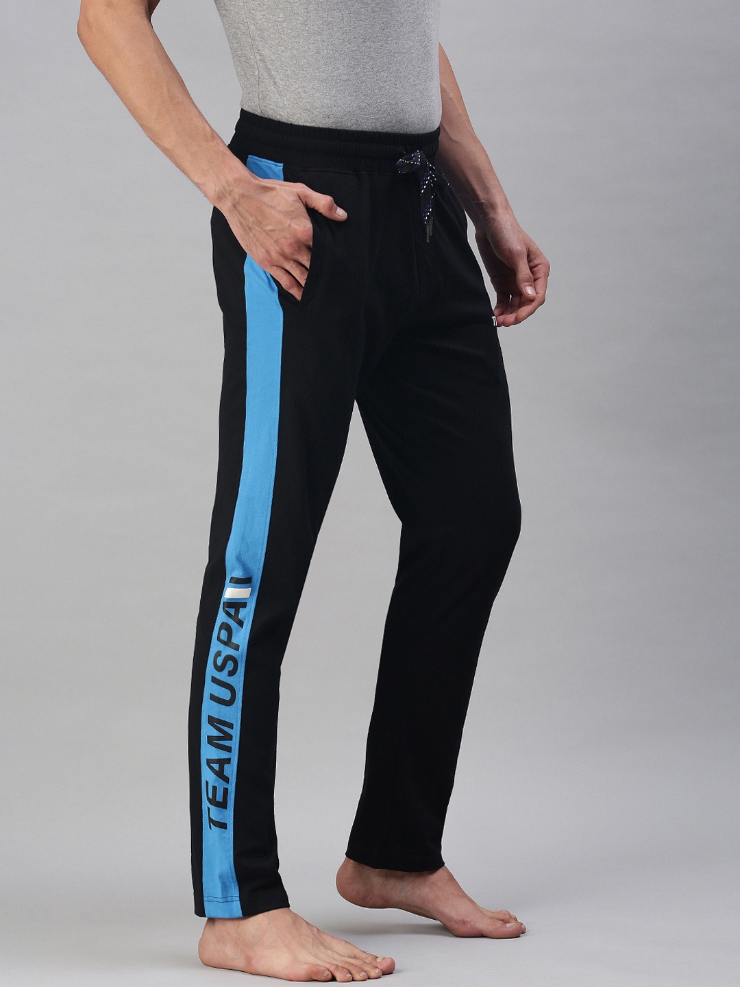 

U.S. Polo Assn. Men Navy Blue Printed Lounge Pants